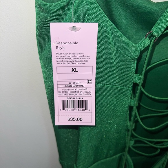 Womens size XL dress with slits and tie back NWT - Picture 5 of 9